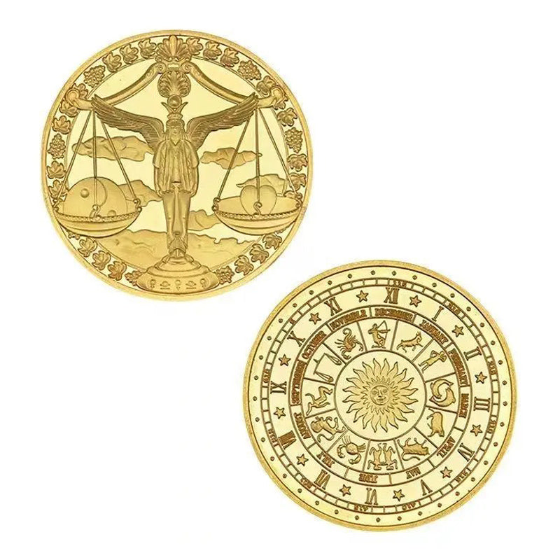 12 Constellation Commemorative Coins Set | Collector's Edition Astrology Gifts