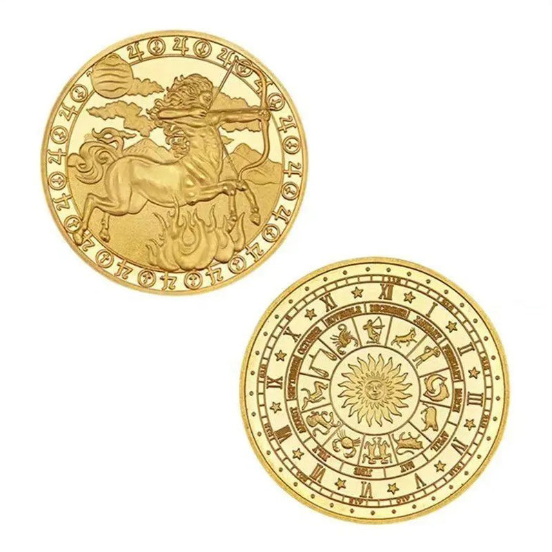 12 Constellation Commemorative Coins Set | Collector's Edition Astrology Gifts