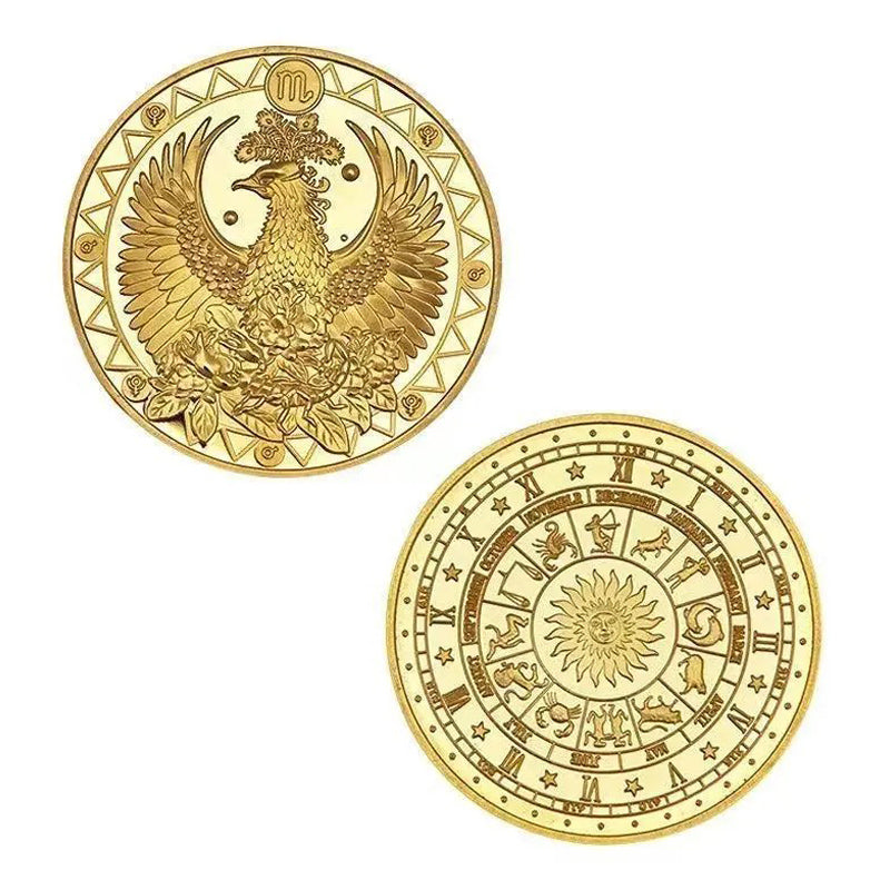 12 Constellation Commemorative Coins Set | Collector's Edition Astrology Gifts
