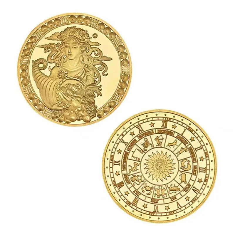 12 Constellation Commemorative Coins Set | Collector's Edition Astrology Gifts