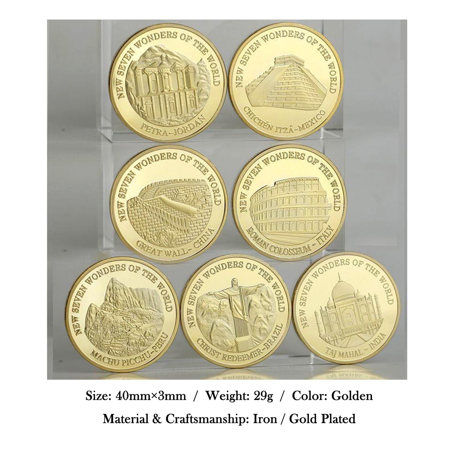 7 Wonders of the World Coins – Collector’s Set