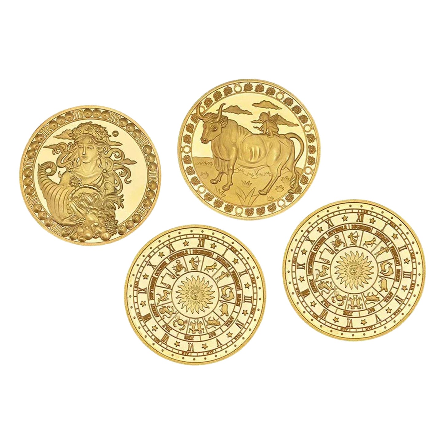 12 Constellation Commemorative Coins Set | Collector's Edition Astrology Gifts