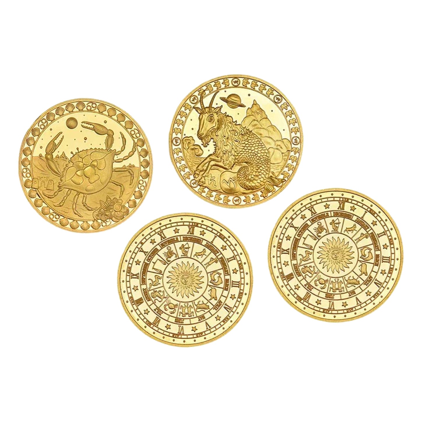 12 Constellation Commemorative Coins Set | Collector's Edition Astrology Gifts