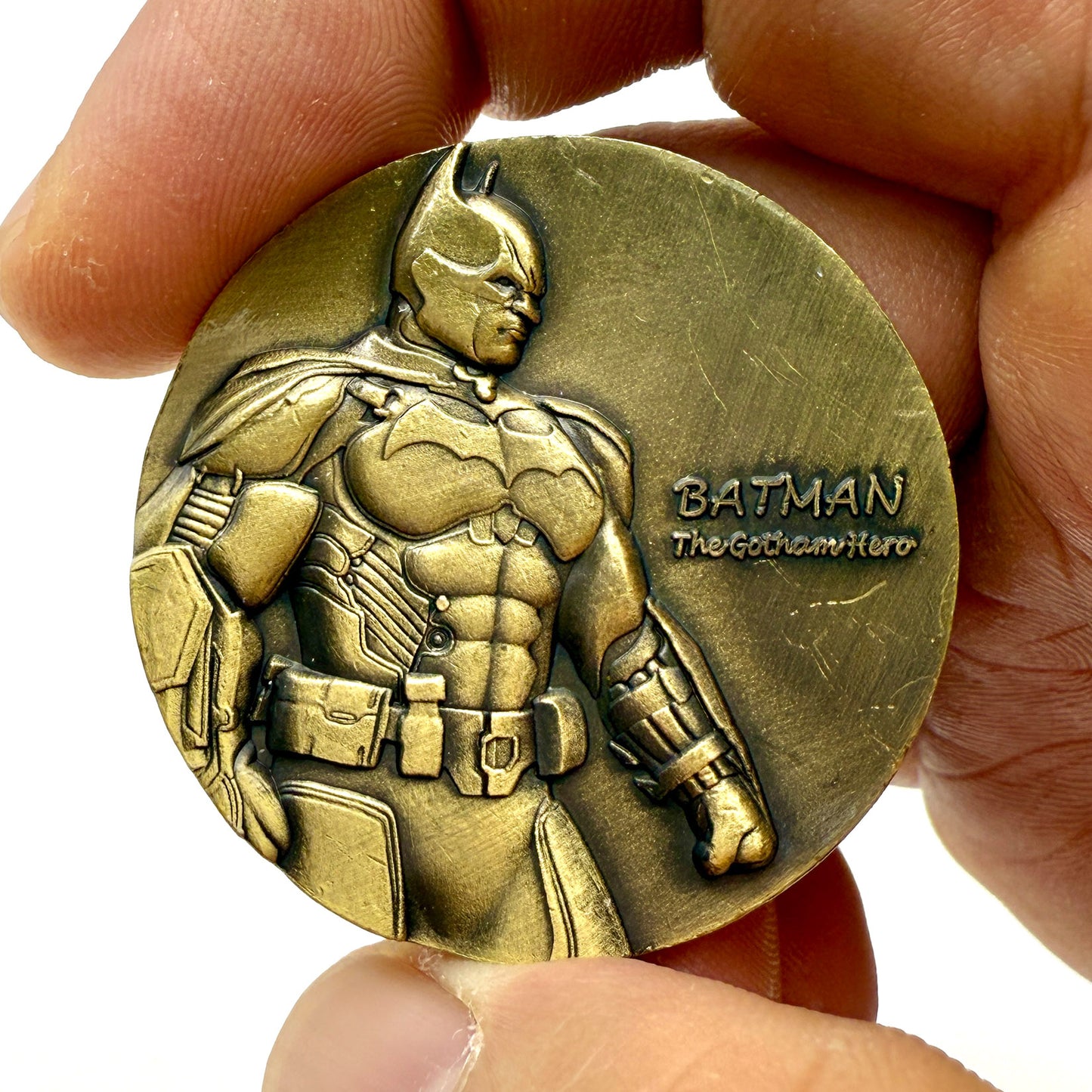 Batman & Joker Commemorative Coin - Bronze-Toned Superhero Collectible