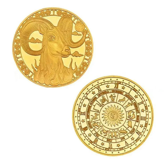 12 Constellation Commemorative Coins Set | Collector's Edition Astrology Gifts