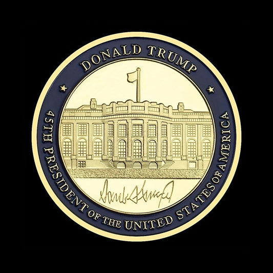 Donald Trump 45th President Commemorative Coin - White House & Seal Design