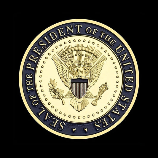 Donald Trump 45th President Commemorative Coin - White House & Seal Design